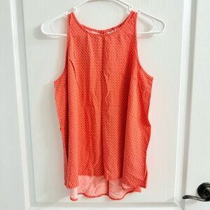 Old Navy Orange Asymmetrical Tank Top